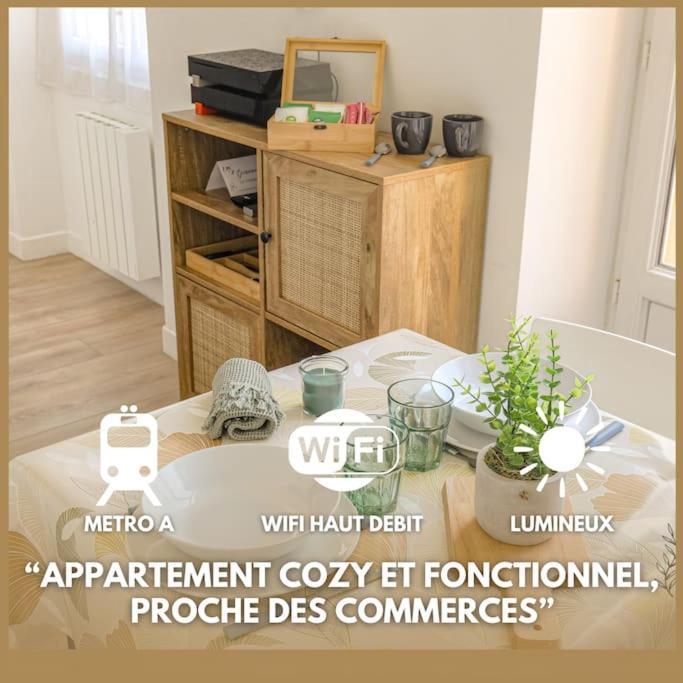 Ferienwohnung Le Paisible - Proximite Metro A Villeurbanne Exterior foto